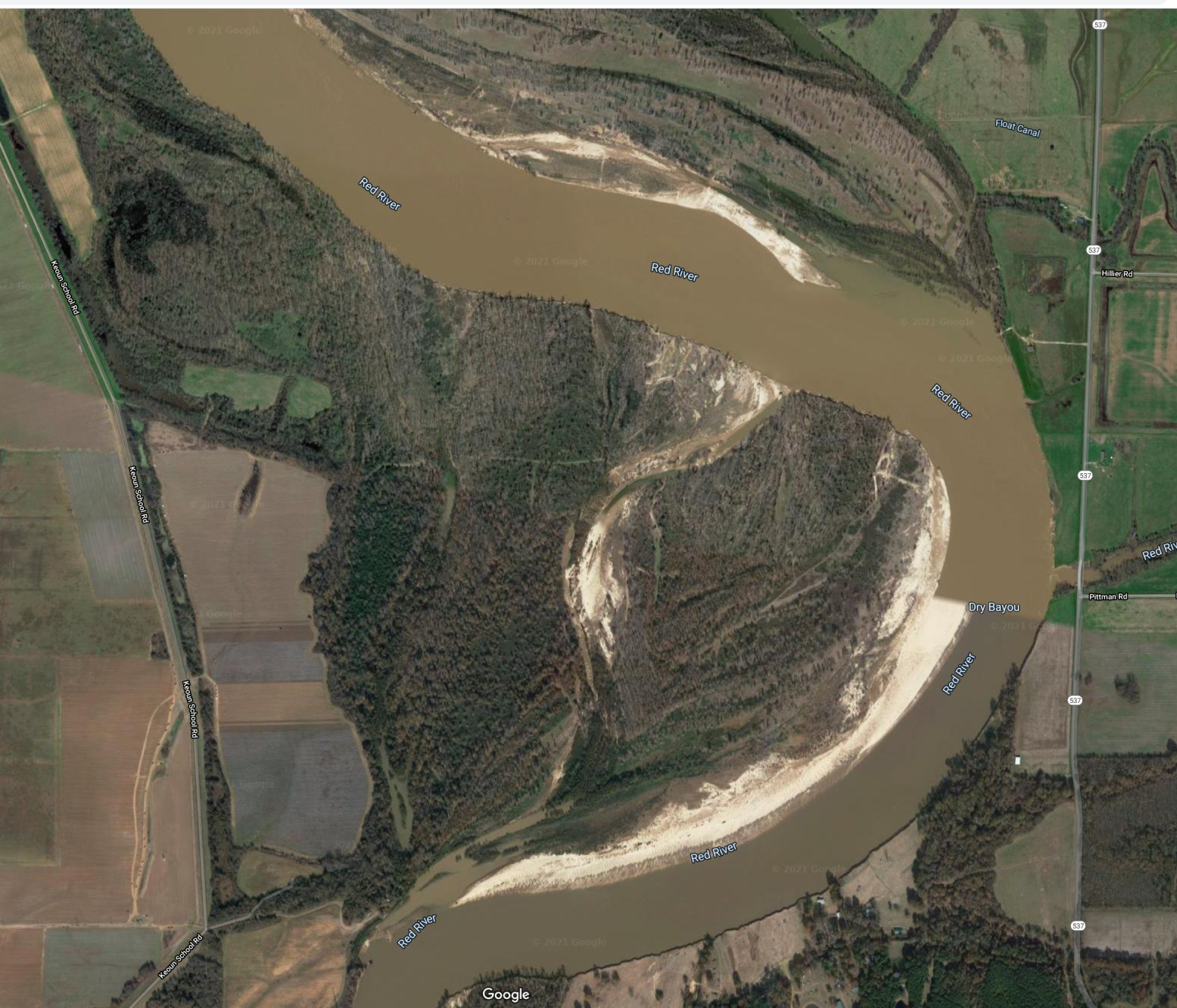 Highway 537 - Holly Ridge Ranch Google Earth view